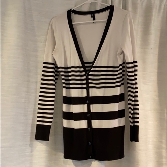 Maurices Sweaters - Black and white cardigan